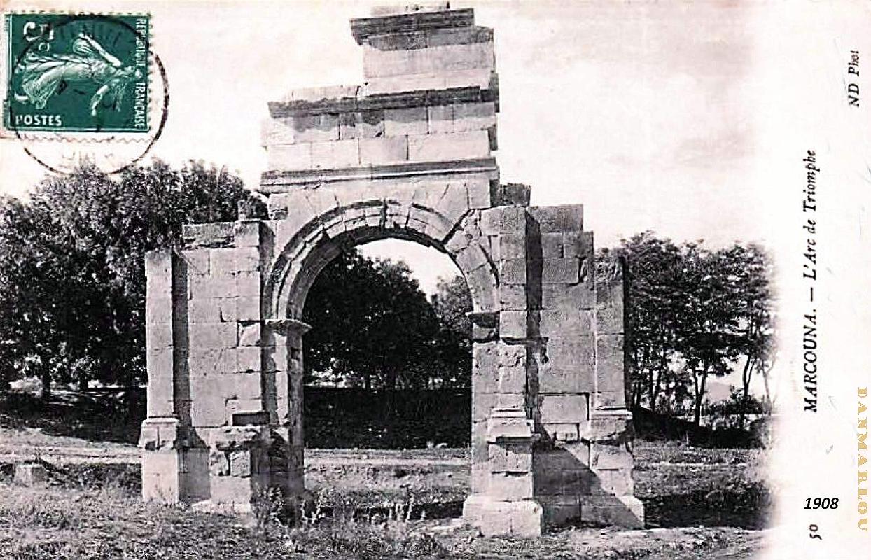 Marcouna - Arc de Triomphe de Marc-Auree - 1908.jpg